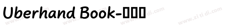 Uberhand Book字体转换 Uberhand Book字体转换